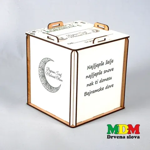 Kutija za bajramluk – Personalizirana drvena kutija za Bajram poklon